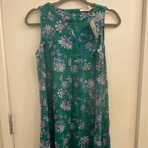 Loft Green & Blue Printed Dress